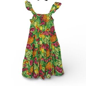 Girls Btween Vibrant Fruit Print Dress- Size 8